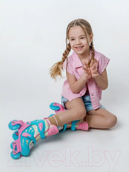 Изображение товара Роликовые коньки Amarobaby Blow / AB23-35BL/061904-29 (р.29-32, розовый/голубой/желтый)