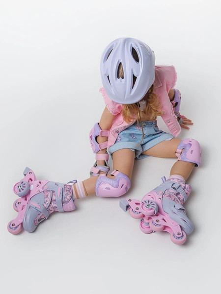 Изображение товара Роликовые коньки Amarobaby Glide / AB23-35TN/2206-33 (р.33-36, фиолетовый/розовый)