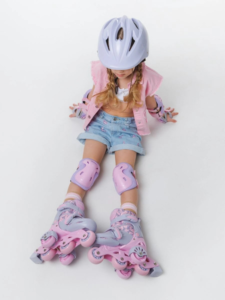Изображение товара Роликовые коньки Amarobaby Glide / AB23-35TN/2206-33 (р.33-36, фиолетовый/розовый)
