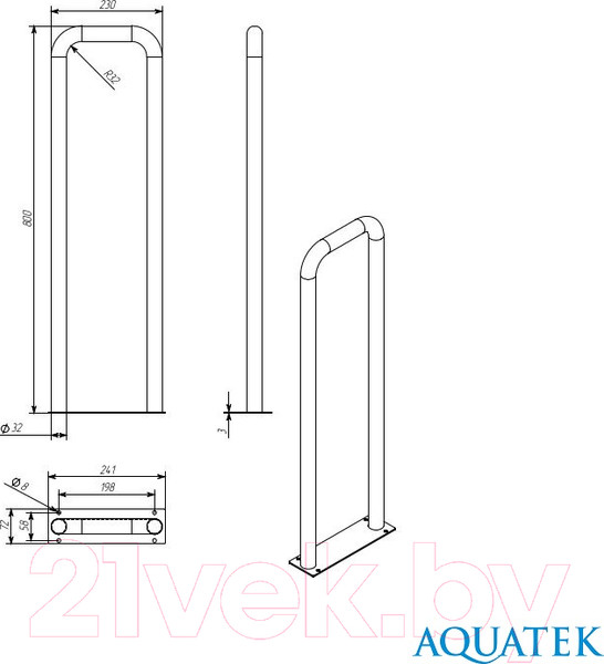 Изображение товара Поручень Aquatek POR-0000006