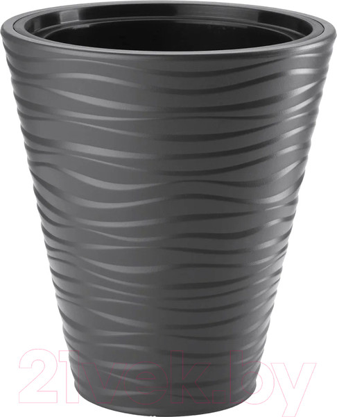 Изображение товара Кашпо Formplastic Sahara Dunes / FP-2720-015 (черный)