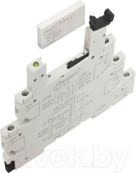 Изображение товара Реле интерфейсное Asiaon HF41F 1CO 6А 24VDC / HF1CO24DC