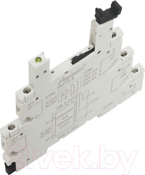 Изображение товара Реле интерфейсное Asiaon HF41F 1CO 6А 24VDC / HF1CO24DC