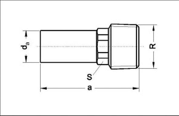 Изображение товара Ниппель переходной Sanha 182801512