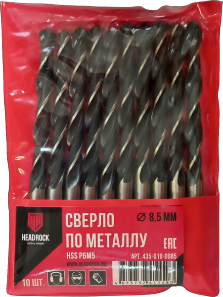 Изображение товара Сверло HeadRock HSS D8.5 / 435-010-0085 (10шт)