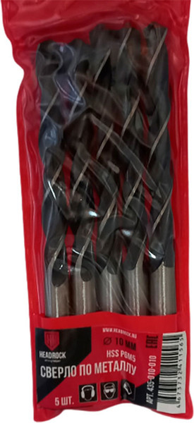 Изображение товара Набор сверл HeadRock HSS D10 / 435-010-010 (5шт)
