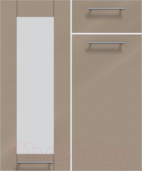 Изображение товара Кухонный гарнитур Интерлиния Мила Пластик 3.2 Б (дуб эпоксид/антрацит/серый каспий)