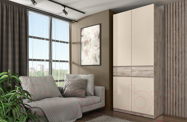 Изображение товара Шкаф Eligard Locarno 2  (дуб монтерей/персидский жемчуг)