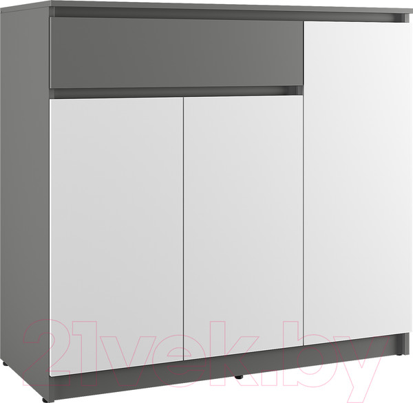 Изображение товара Тумба Eligard Locarno 3  (дымчатый алмаз/белый)