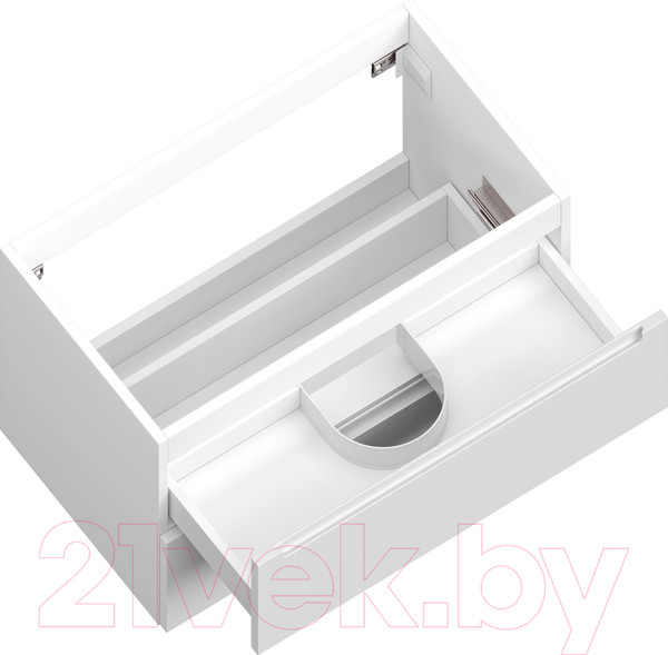 Изображение товара Тумба под умывальник ЗОВ Дион 100 / D100LWP0M9003MKV5-LDSPW (белый матовый)