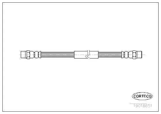 Изображение товара Тормозной шланг Corteco 19018651