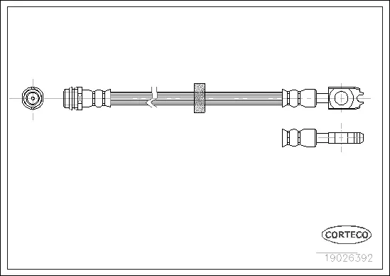 Изображение товара Тормозной шланг Corteco 19036626