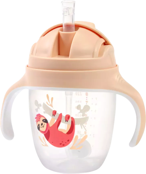 Изображение товара Поильник BabyOno С трубочкой / 1464/04 (бежевый)