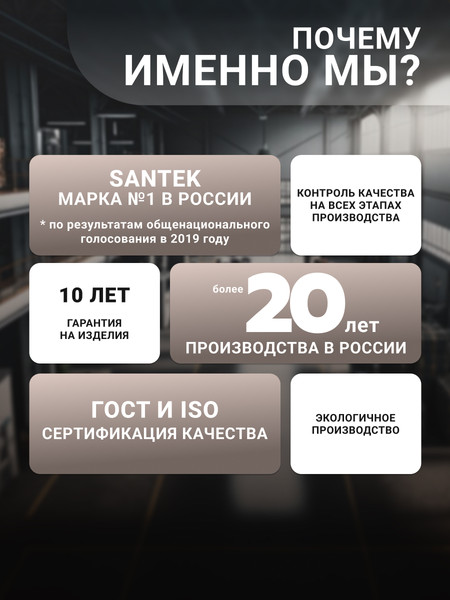 Изображение товара Унитаз подвесной с инсталляцией Santek Борель 1WH501775