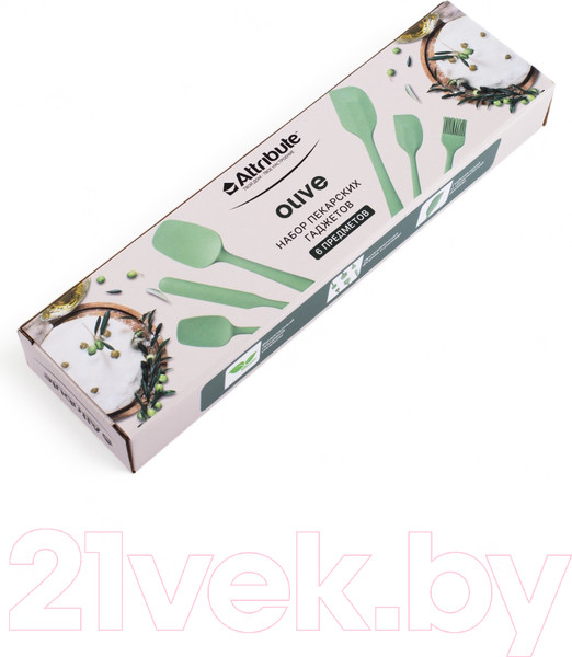 Изображение товара Набор кухонных приборов Attribute Olive AGO006 (6шт)