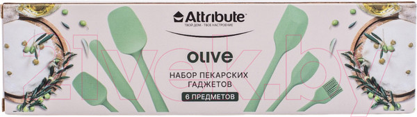 Изображение товара Набор кухонных приборов Attribute Olive AGO006 (6шт)