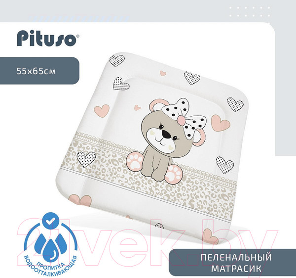 Изображение товара Пеленальный матрас Pituso Мишка-малышка / PT/ПН-01