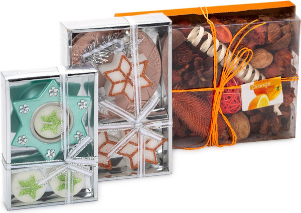 Изображение товара Набор свечей SIJ Новогодний. Апельсин SM2