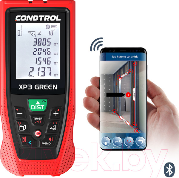 Изображение товара Лазерный дальномер Condtrol XP3 Green (1-4-107)