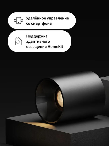 Изображение товара Точечный светильник Aqara T1 с углом рассеивания 24° / MZSD11LM_24bl (черный)