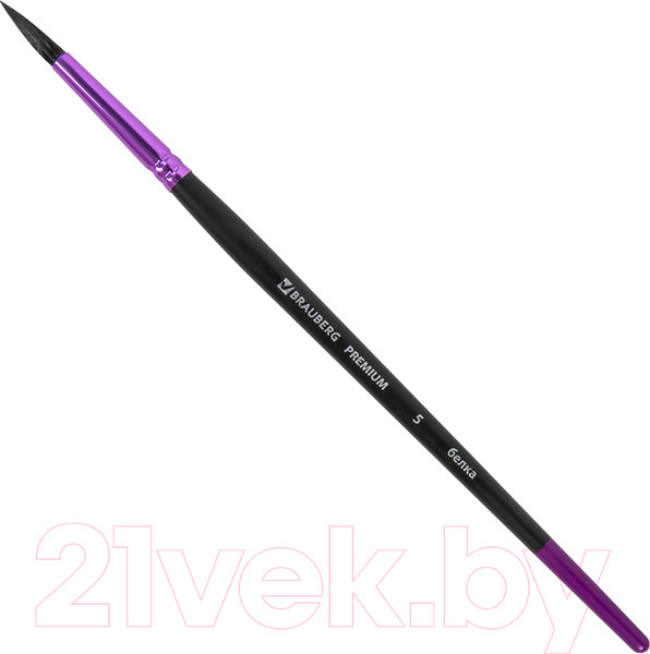 Изображение товара Кисть для рисования Brauberg Premium. Белка №5 / 200974 (круглая)