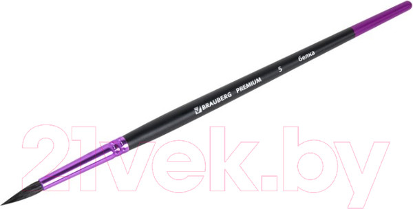 Изображение товара Кисть для рисования Brauberg Premium. Белка №5 / 200974 (круглая)