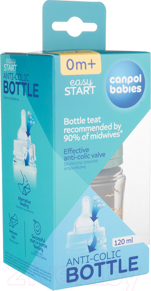 Изображение товара Бутылочка для кормления Canpol EasyStart Горы / 35/242_gre (120мл)
