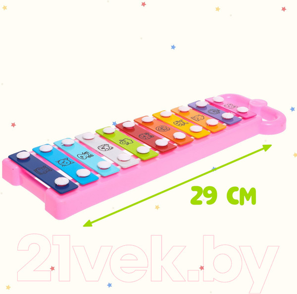 Изображение товара Музыкальная игрушка Sima-Land Металлофон. Забавные зверюшки 8349 / 2355939