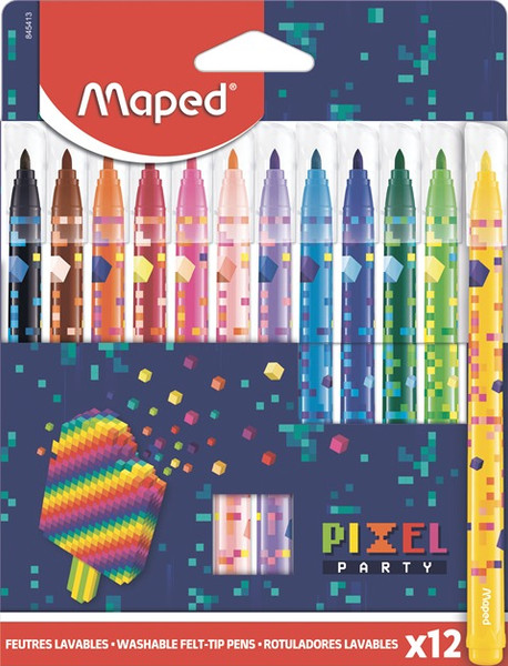Изображение товара Фломастеры Maped Pixel Party / 845413 (12шт)