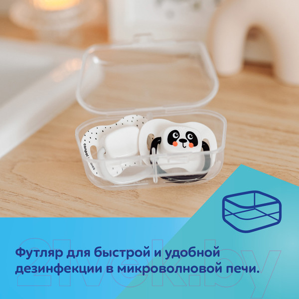 Изображение товара Набор пустышек Canpol BabiesBoo / 34/929_whi (2шт)