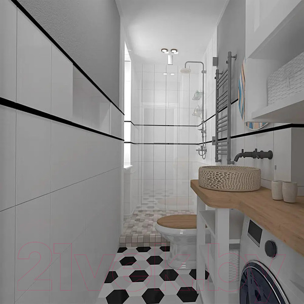 Изображение товара Плитка Kerama Marazzi Белое Солнце глянцев. (200x300)