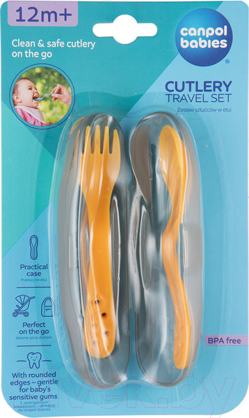 Изображение товара Набор столовых приборов для кормления Canpol 74/019_yel