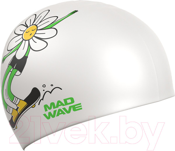 Изображение товара Шапочка для плавания Mad Wave Daisy (белый)