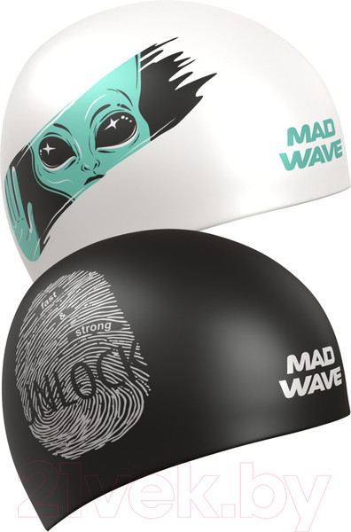 Изображение товара Шапочка для плавания Mad Wave Reverse Unlock reversible (черный)