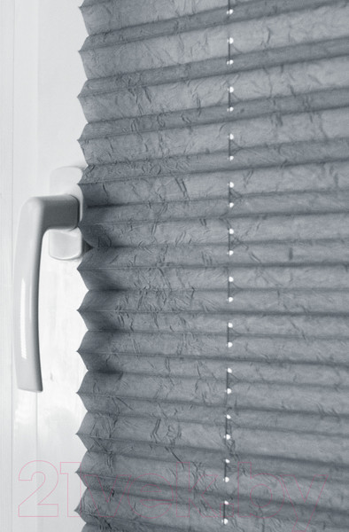 Изображение товара Штора-плиссе Эскар Crush 57x170 / 140801057 (серый)