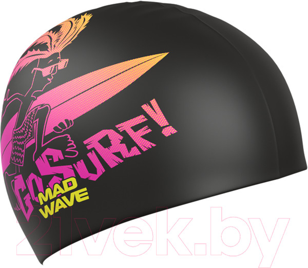 Изображение товара Шапочка для плавания Mad Wave Surfer (черный)