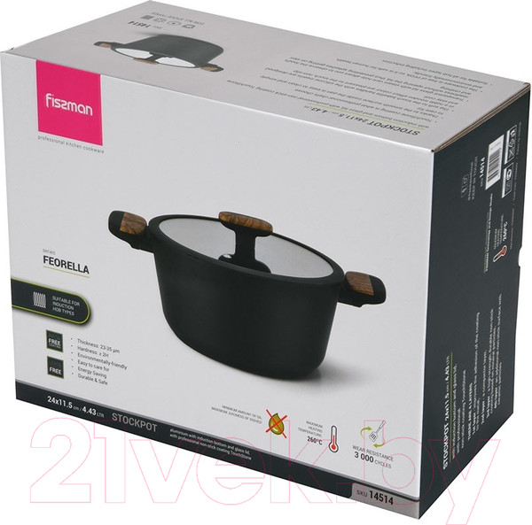 Изображение товара Кастрюля Fissman Feorella 14514