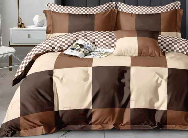 Изображение товара Комплект постельного белья Alleri Поплин Luxe евро max / П-305