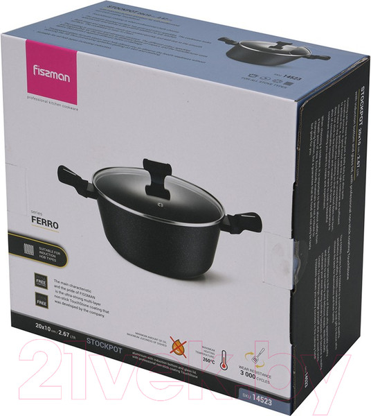 Изображение товара Кастрюля Fissman Ferro 14523