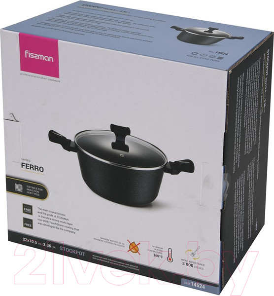 Изображение товара Кастрюля Fissman Ferro 14524