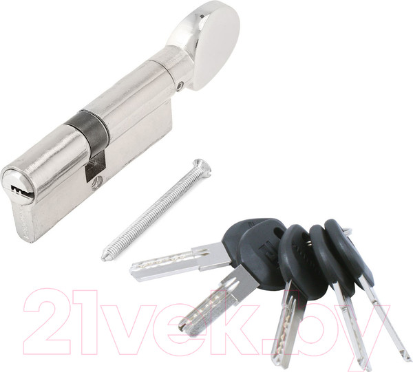 Изображение товара Цилиндровый механизм замка Аллюр HD FG 80-5К CP 35x45G (хром)