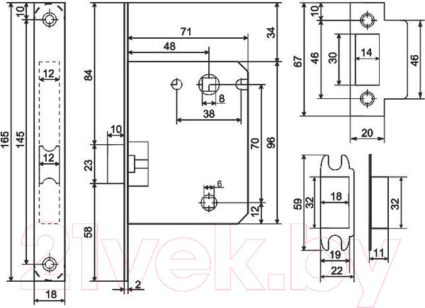 Изображение товара Ручка дверная Аллюр Венсан SN/CP+L7050S SN+BK-S1 SN/CP 2682/S7050 (матовый никель/хром)