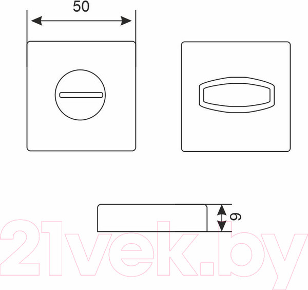 Изображение товара Ручка дверная Аллюр Венсан SN/CP+L7050S SN+BK-S1 SN/CP 2682/S7050 (матовый никель/хром)