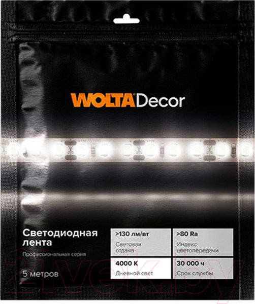 Изображение товара Светодиодная лента Wolta WLS2835-12W/4000/24S120-01
