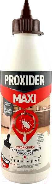 Изображение товара Порошок от насекомых Proxider От тараканов Maxi Дуст на маршалите sio2и борной кислоте (0.5л/130г)
