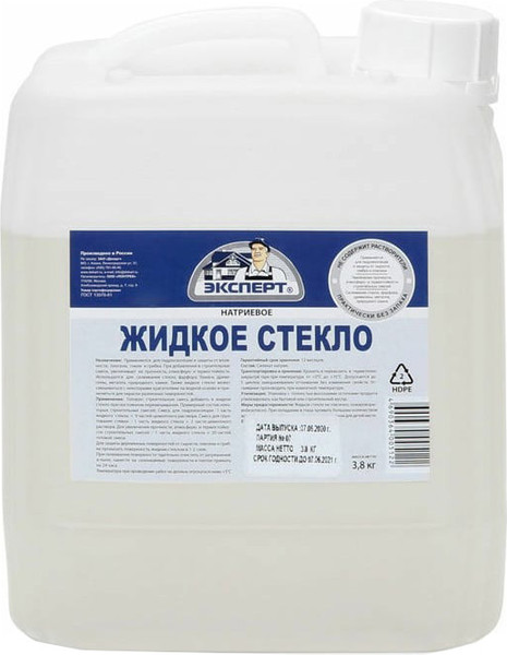 Изображение товара Жидкое стекло Эксперт 3.8кг