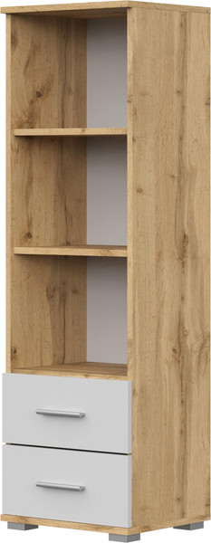 Изображение товара Стеллаж НК Мебель Fun СТ-1.130 / 71339807 (дуб вотан/белый)