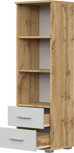 Изображение товара Стеллаж НК Мебель Fun СТ-1.130 / 71339807 (дуб вотан/белый)