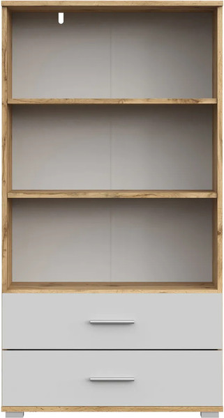 Изображение товара Стеллаж НК Мебель Fun СТ-2.130 / 71339808 (дуб вотан/белый)