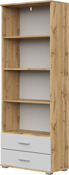 Изображение товара Стеллаж НК Мебель Fun СТ-4.180 / 71339810 (дуб вотан/белый)